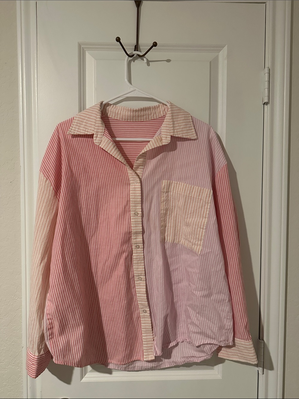 Colorful button down top